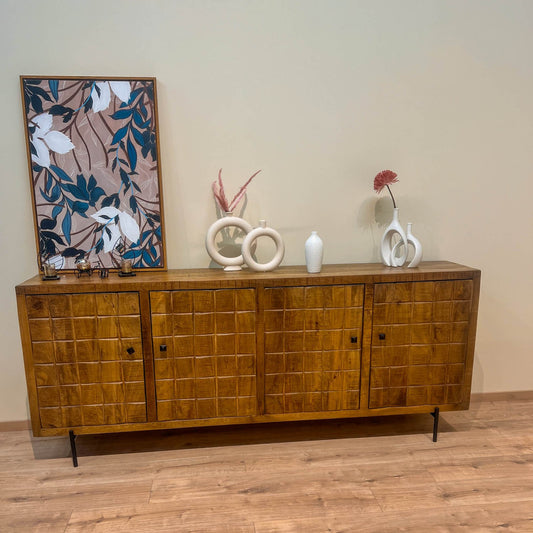 Buffet en bois de manguier, H90CM - MARIA
