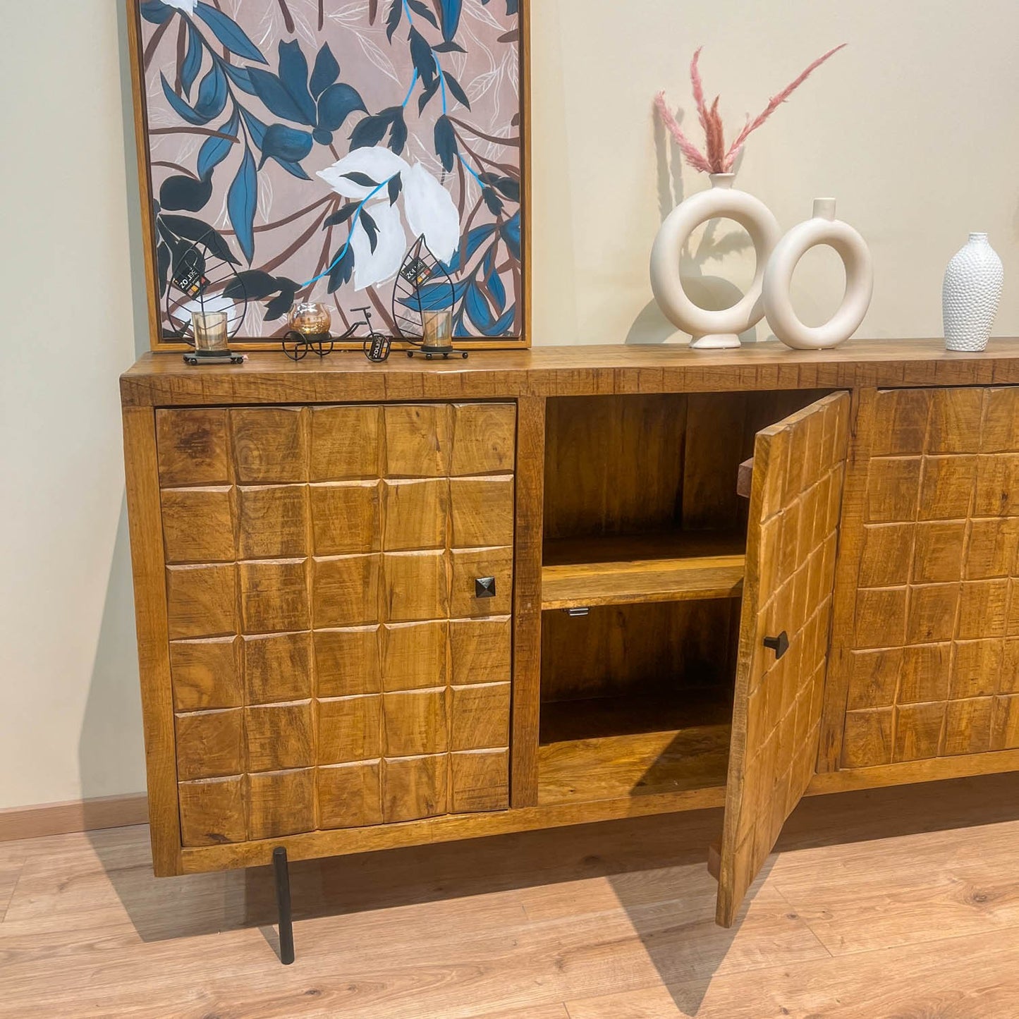 Buffet en bois de manguier, H90CM - MARIA