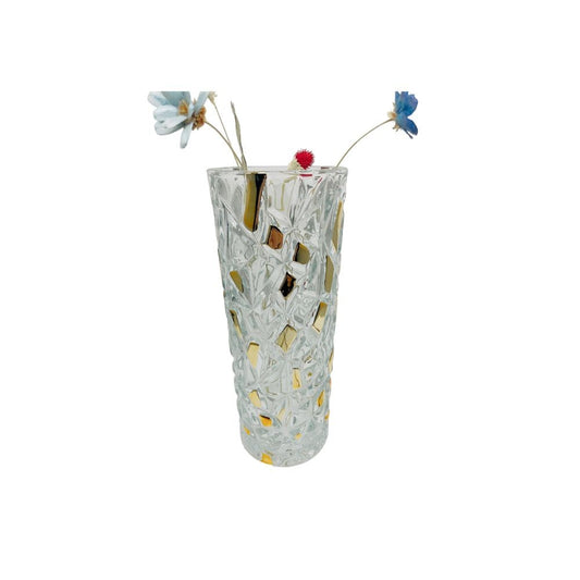 Vase en verre transparent, D12xH30 cm