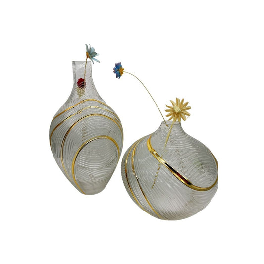 Vase en verre transparent, D20xH20 cm
