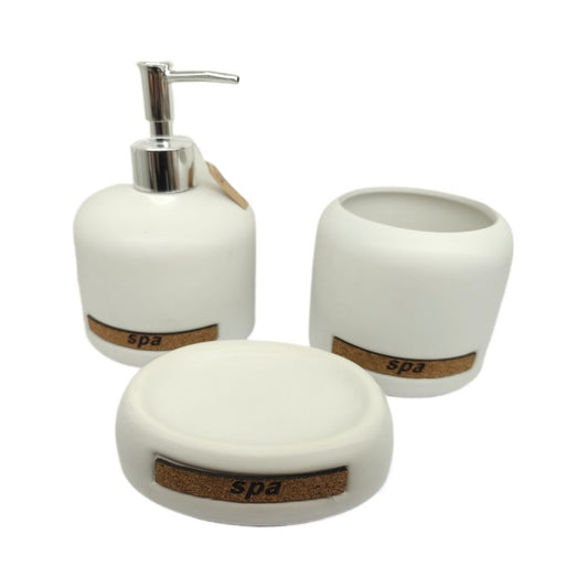 Set 3pcs accessoires sdb