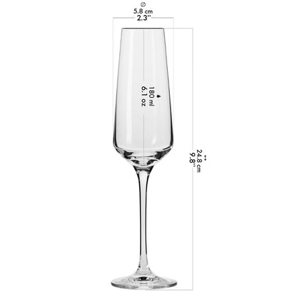 Pack de 6 verres en cristal 180ml Krosno