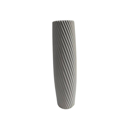 Vase en ceramique blanc, H58cm