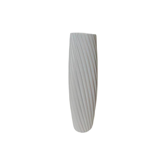 Vase en ceramique blanc, H46cm
