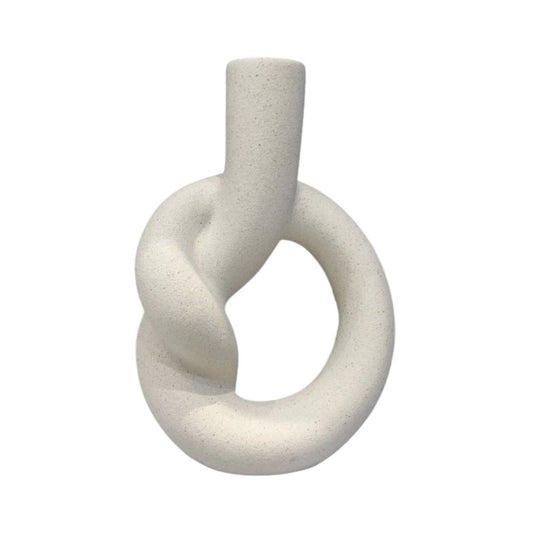 Vase en ceramique blanc