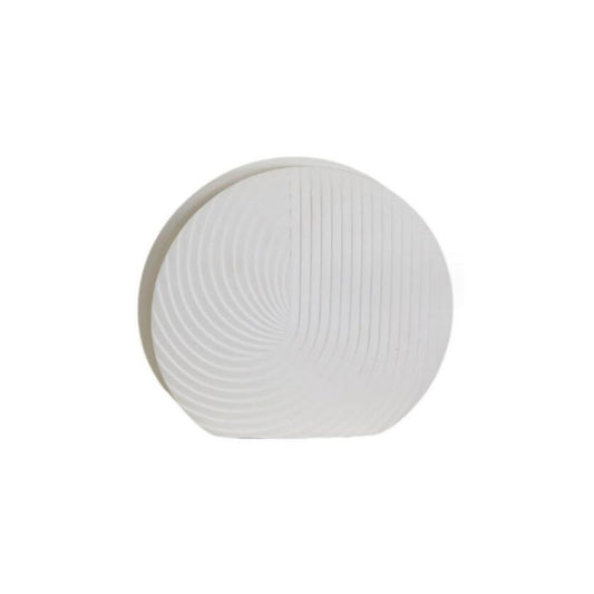 Vase en ceramique blanc, 21x7,4xH18cm