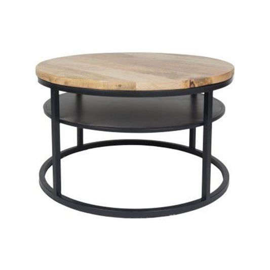 Table basse en bois, D70xH43CM - FLAVIA