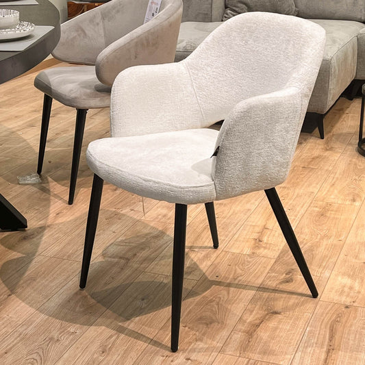 Chaise en tissu, 58x63,5xH80cm - MILLIE