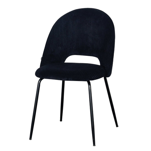 Chaise en velours côtelé, 45x56xH84CM -KATE