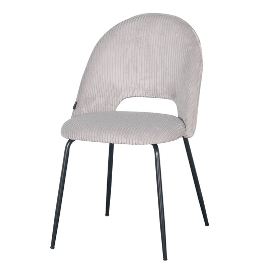 Chaise en velours côtelé, 45x56xH84CM -KATE