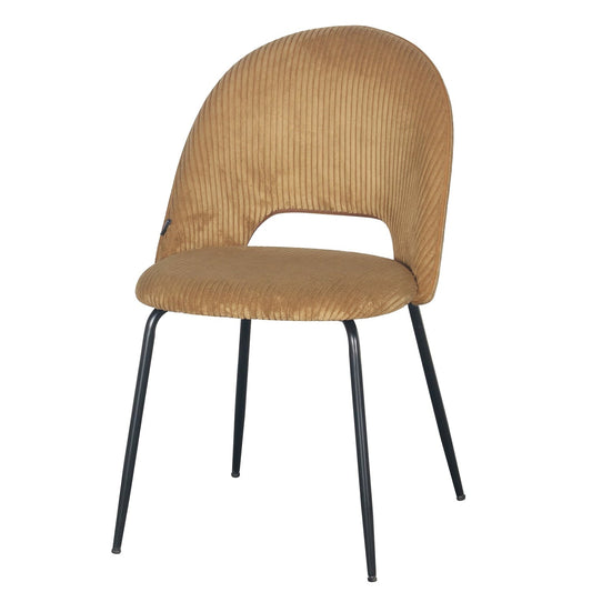 Chaise en velours côtelé, 45x56xH84CM -KATE