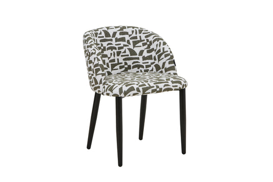 Chaise en tissu anti tache, 60x57,5xH75,5CM - MARISSA