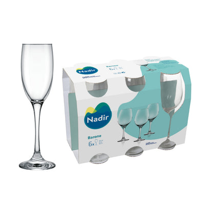 Set de 6 verres a pied 190ml, Barone Nadir