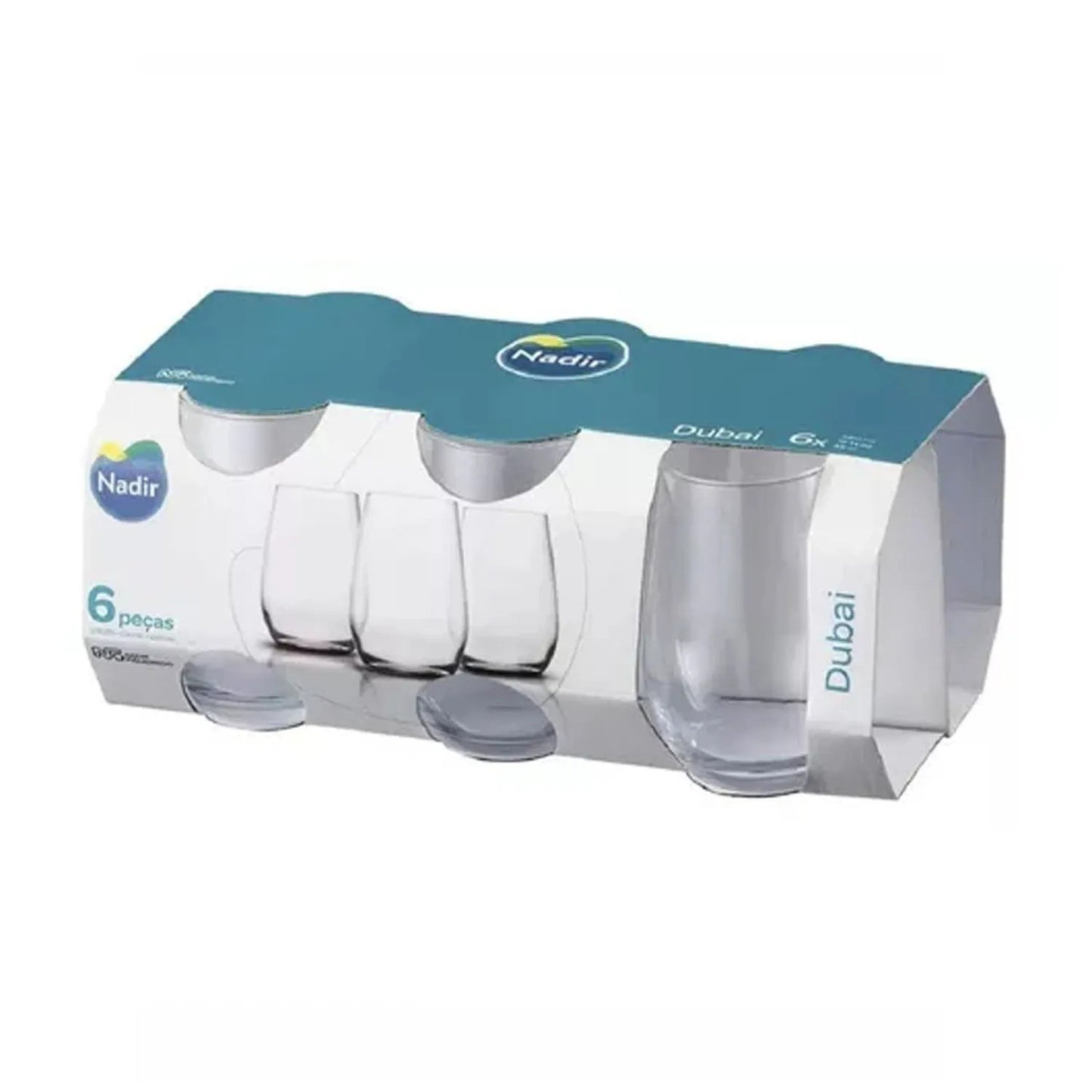 Set de 6 verres longs 480ml, Dubai Nadir