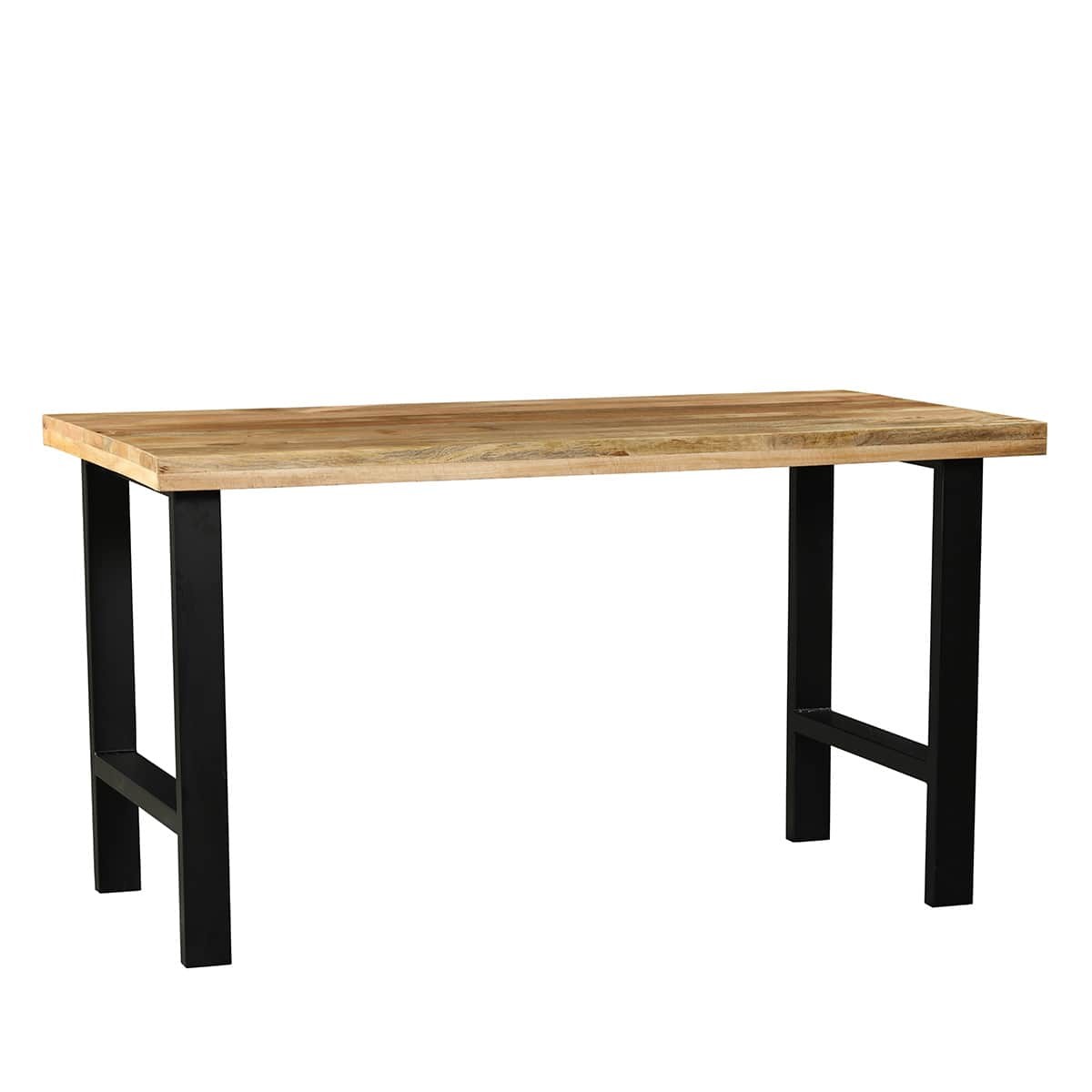 Table haute en bois de manguier et métal Petra Table haute en bois de manguier et métal Petra