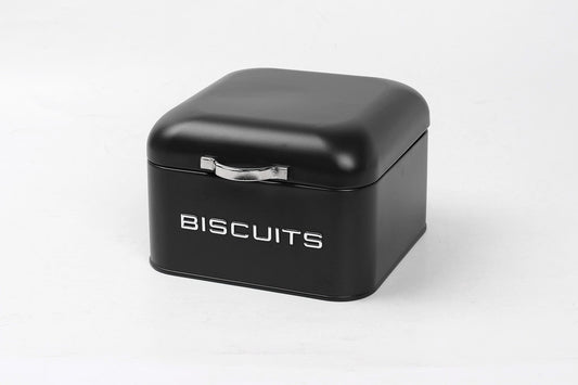 Boîte à biscuits en acier, 20x20xH13,5CM