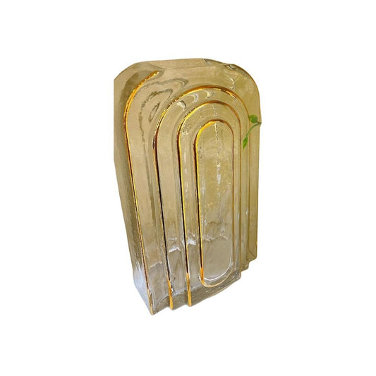 Vase en verre, 13xH25CM