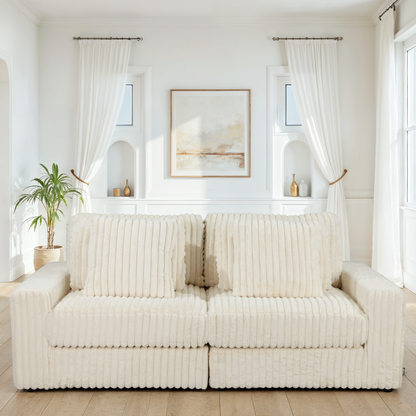 Canapé en tissu, H82CM - VITO