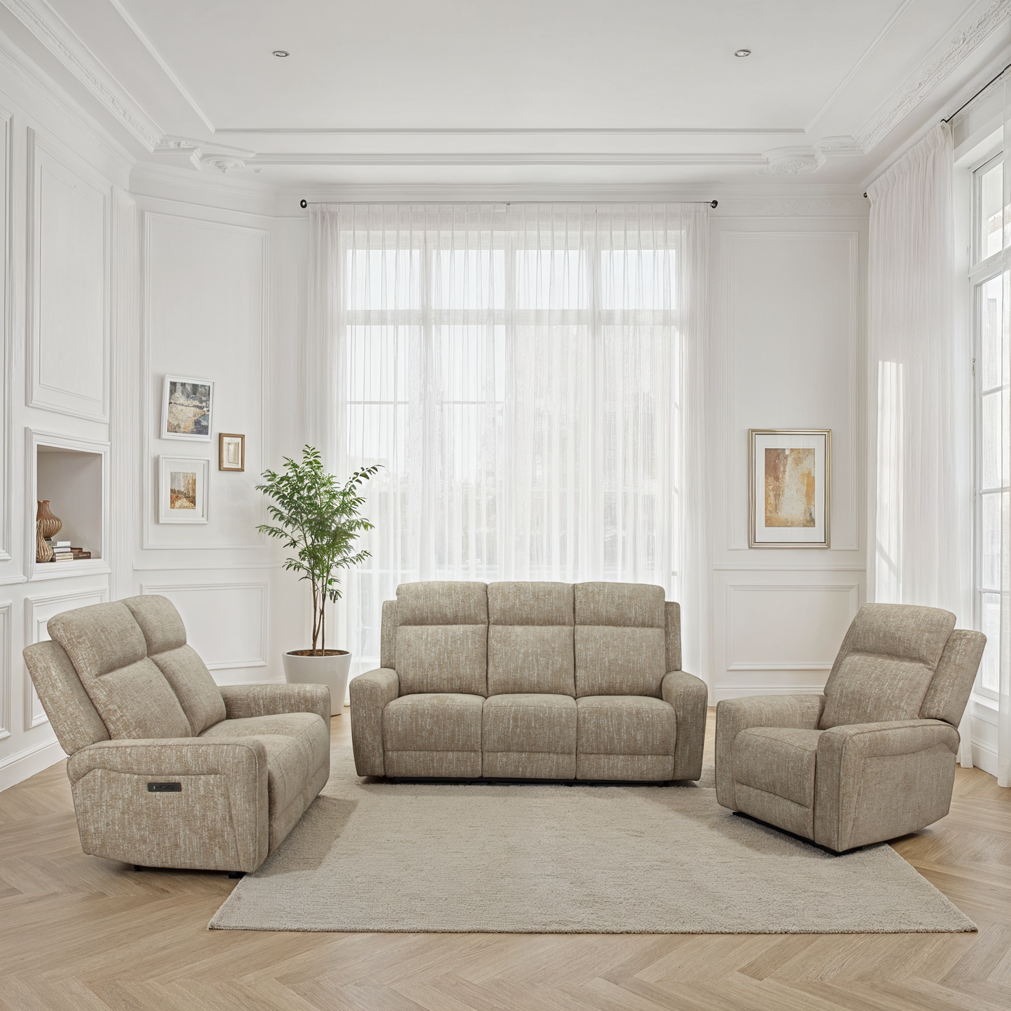 Canapé relax/ fauteuil relax en tissu anti tache - ASTONI