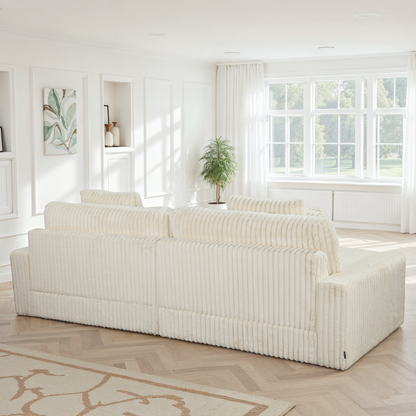 Canapé angle velours réversible  tissu doux - VITO