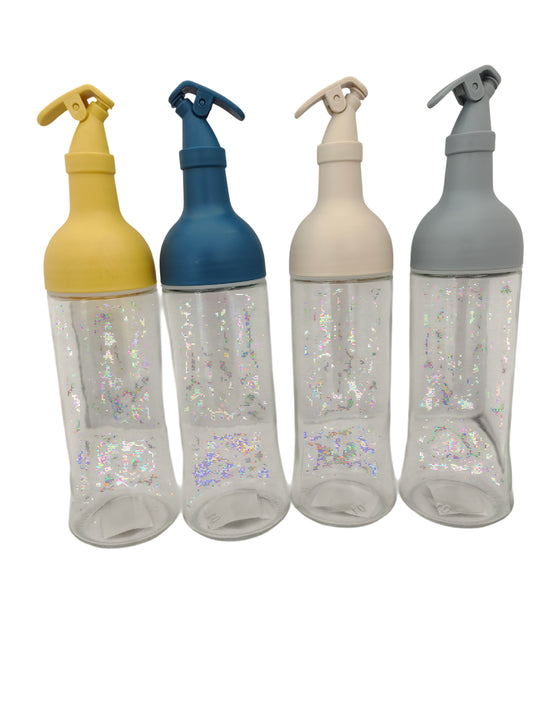 Bouteille en verre transparent, D7,5xH28CM