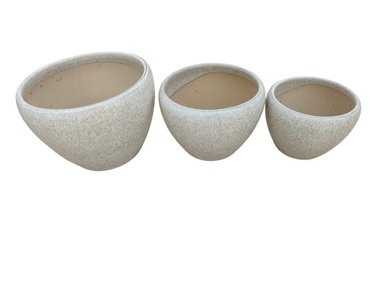 Set de 3 vases en céramique