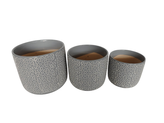 Set de 3 vases en céramique