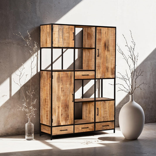 Vaisselier en bois de manguier - VICTORIA