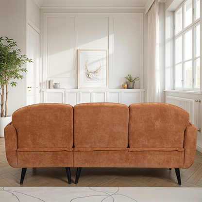 Canapé d'angle en tissu anti tache, 195x135xH84CM - CLARA