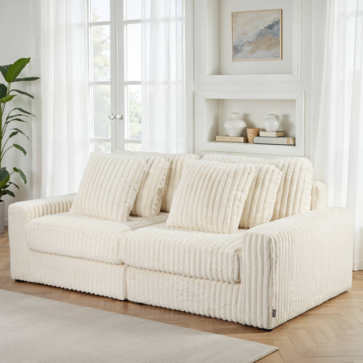 Canapé en tissu, H82CM - VITO