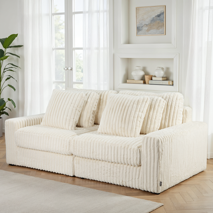 Canapé en tissu, H82CM - VITO