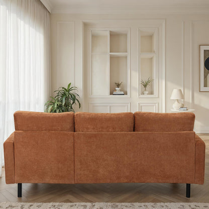 Canapé d'angle compact 3 places 200x135x80cm réversible - RIB