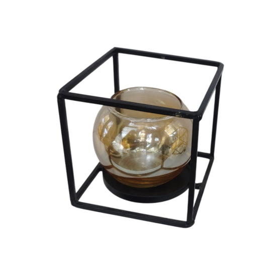 Bougeoir en verre, H10CM