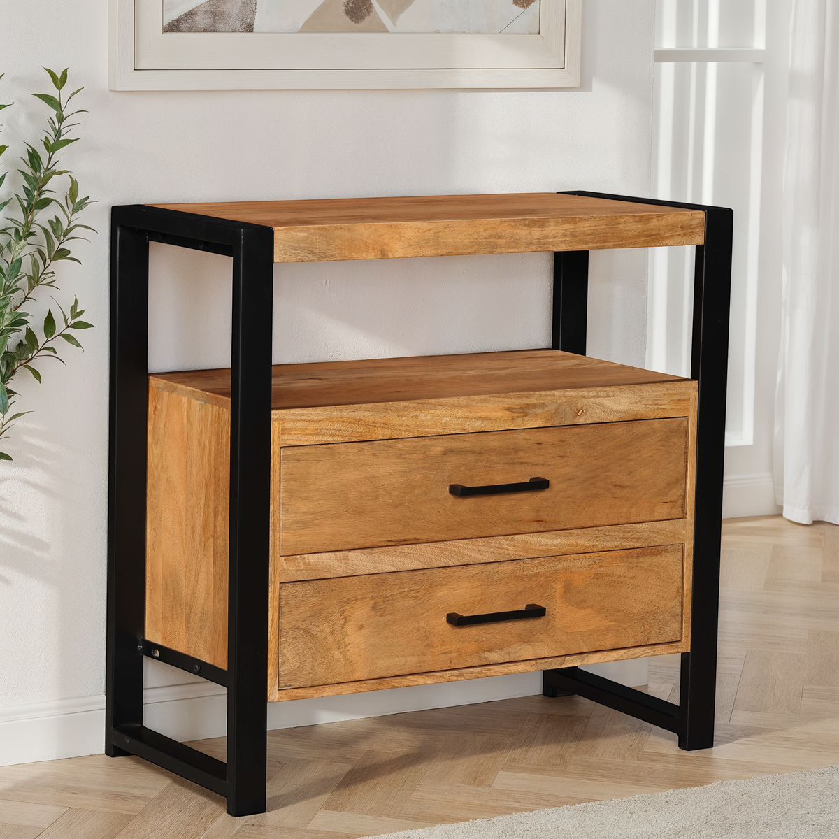 Commode en bois de manguier - ALEXIA