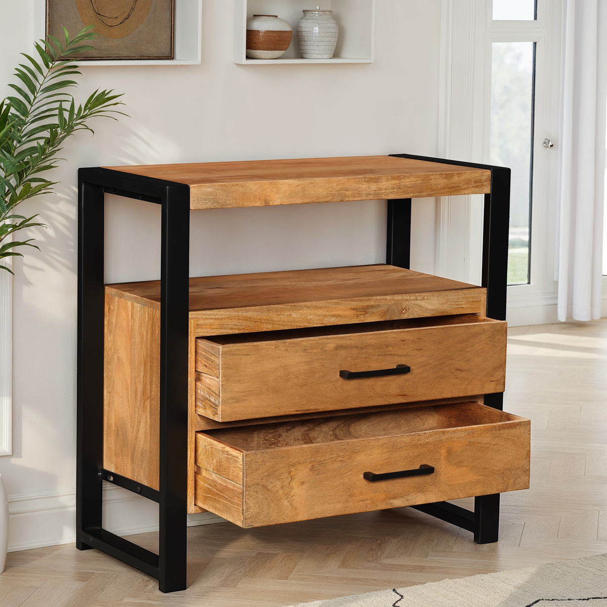 Commode en bois de manguier - ALEXIA