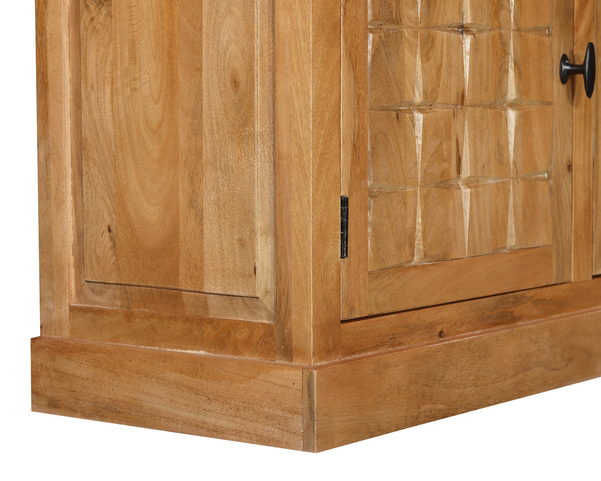 Vaisselier en bois de manguier, H220CM - MARIA