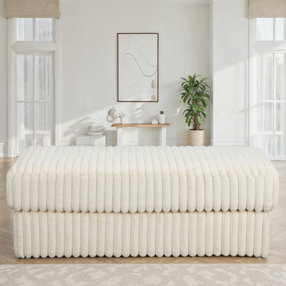 Pouf en tissu, 120x60xH45CM - VITO