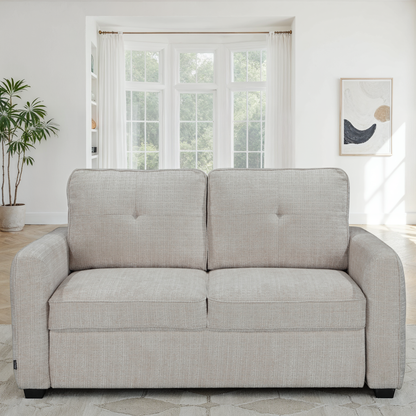 Canapé lit clic-clac convertible en tissu anti tache, 171x105xH95CM - GIANNA