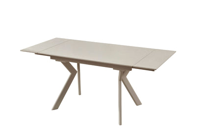 Table à manger extensible avec plateau en céramique, 140/200x80xH76CM - ARIA
