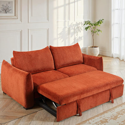 Canapé convertible clic-clac avec coffre convertible en tissu anti tache, 206x101xH93CM - NAOMI