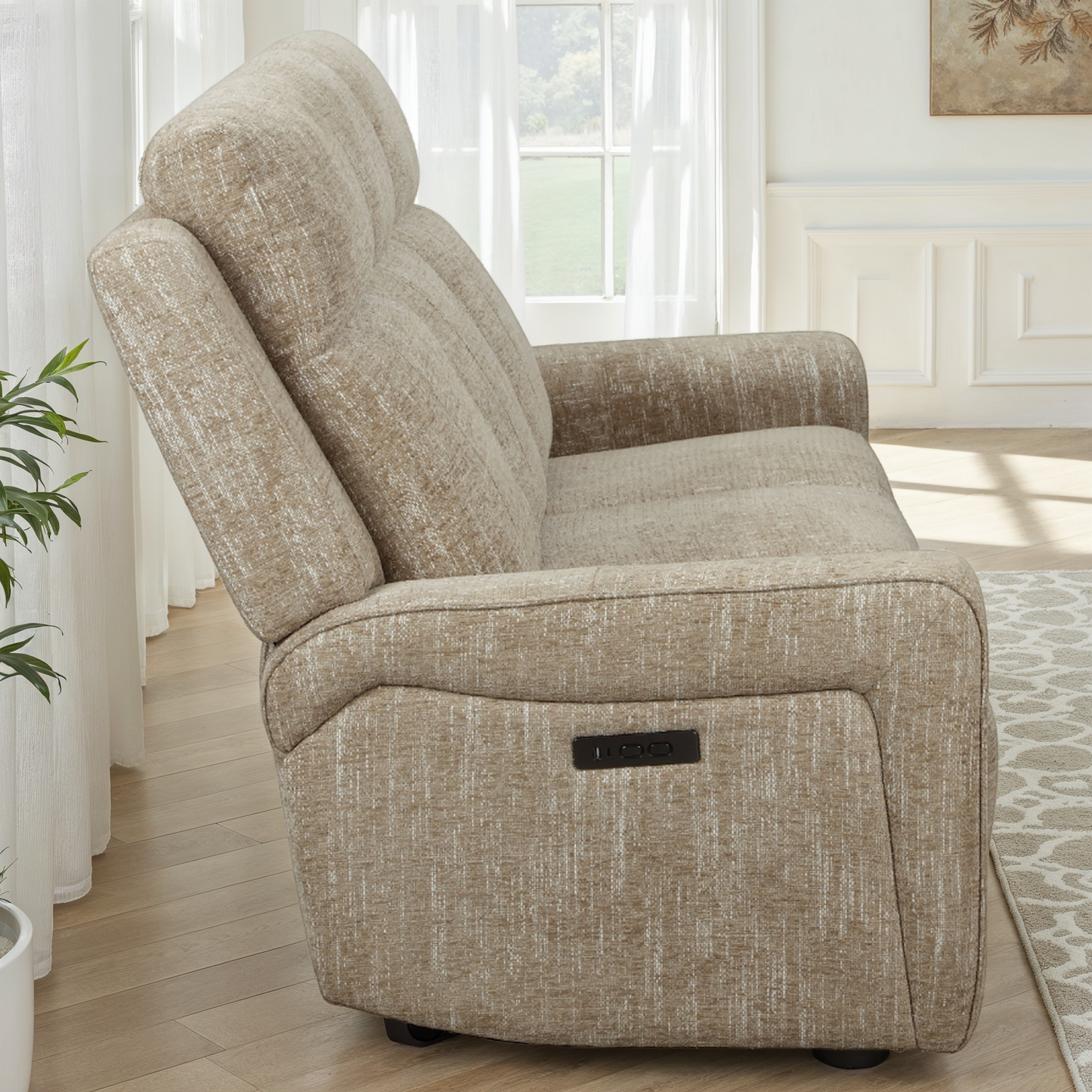 Canapé relax/ fauteuil relax en tissu anti tache - ASTONI