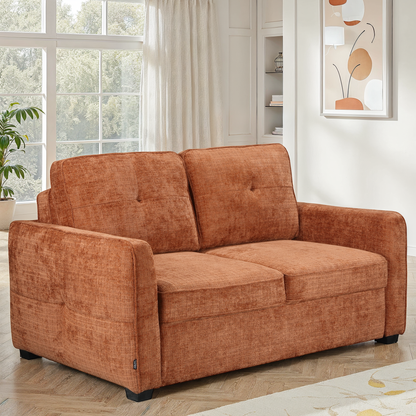 Canapé lit clic-clac convertible en tissu anti tache, 171x105xH95CM - GIANNA