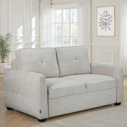 Canapé lit clic-clac convertible en tissu anti tache, 171x105xH95CM - GIANNA