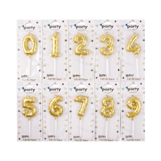 Bougies de fête, 0-9