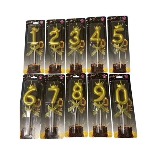 Bougies de fête, 0-9