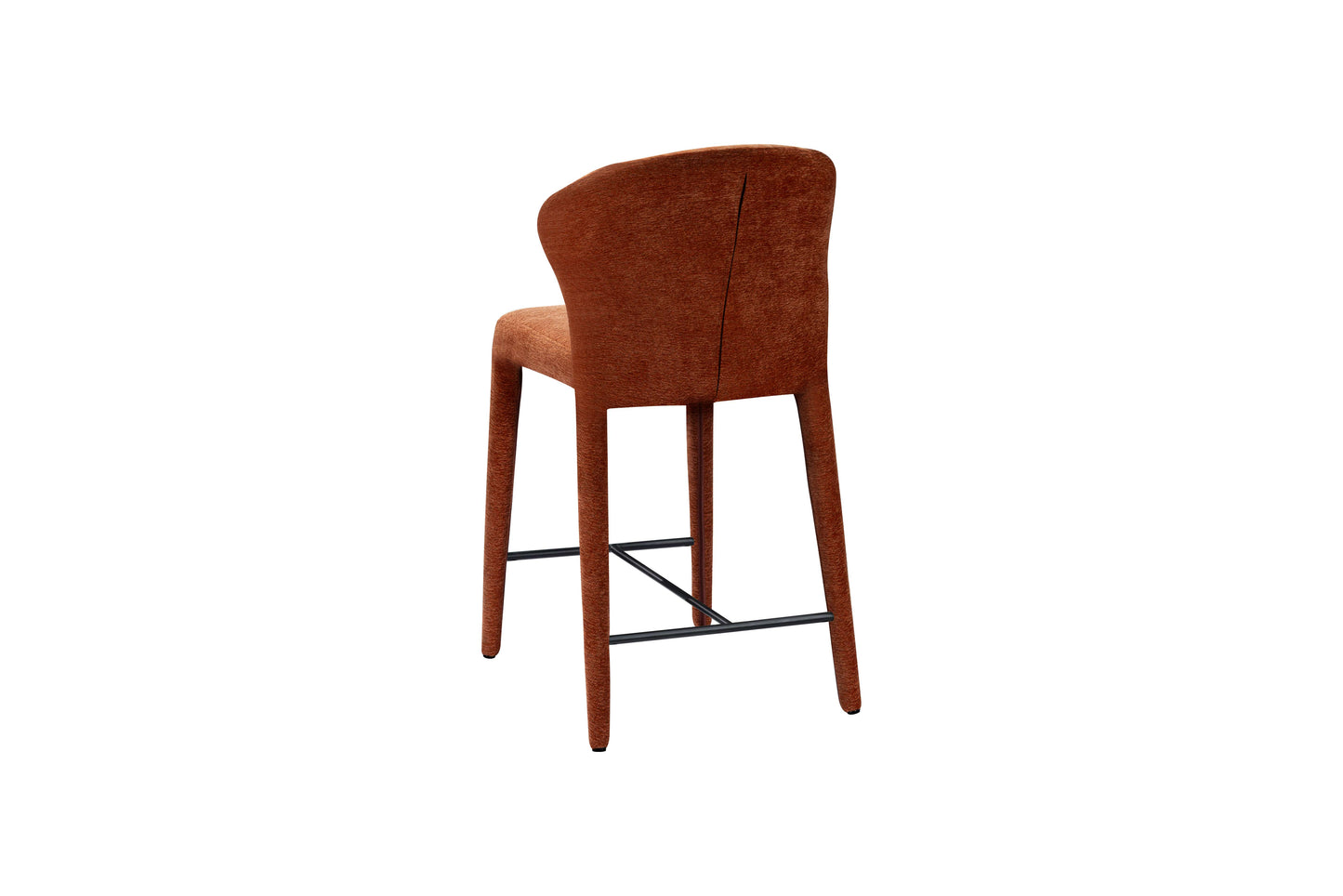 Chaise haute tabouret de bar en tissu anti tache, 57x51xH98CM - NOAM