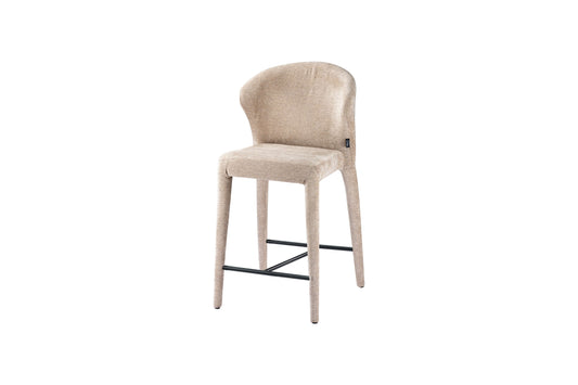 Chaise haute tabouret de bar en tissu anti tache, 57x51xH98CM - NOAM