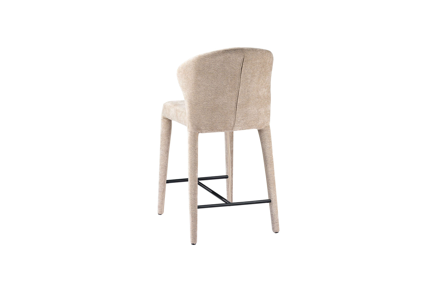 Chaise haute tabouret de bar en tissu anti tache, 57x51xH98CM - NOAM