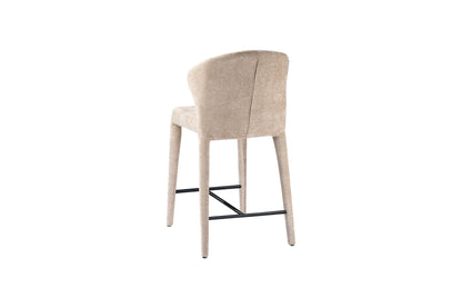 Chaise haute tabouret de bar en tissu anti tache, 57x51xH98CM - NOAM
