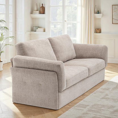 Canapé / fauteuil en tissu anti tache, H87CM - LUCIA